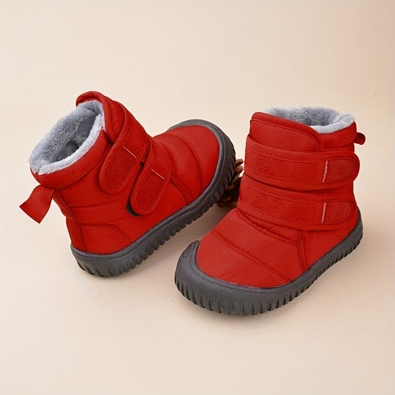 Boys' Snow Boots Soft Warm Plus Fleece Outdoor Hiking Winter Shoes
