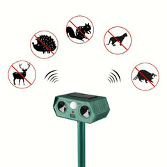 Ultrasonic Solar Cat Repellent Mouse Mole Repellent for Lawn Garden Yard