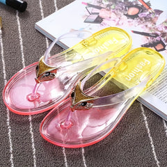 Women's Gradient Flip Flops Casual Flat Slide