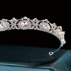 Bridal Crystal Headband Queen Princess Crown Head Jewelry Tiara