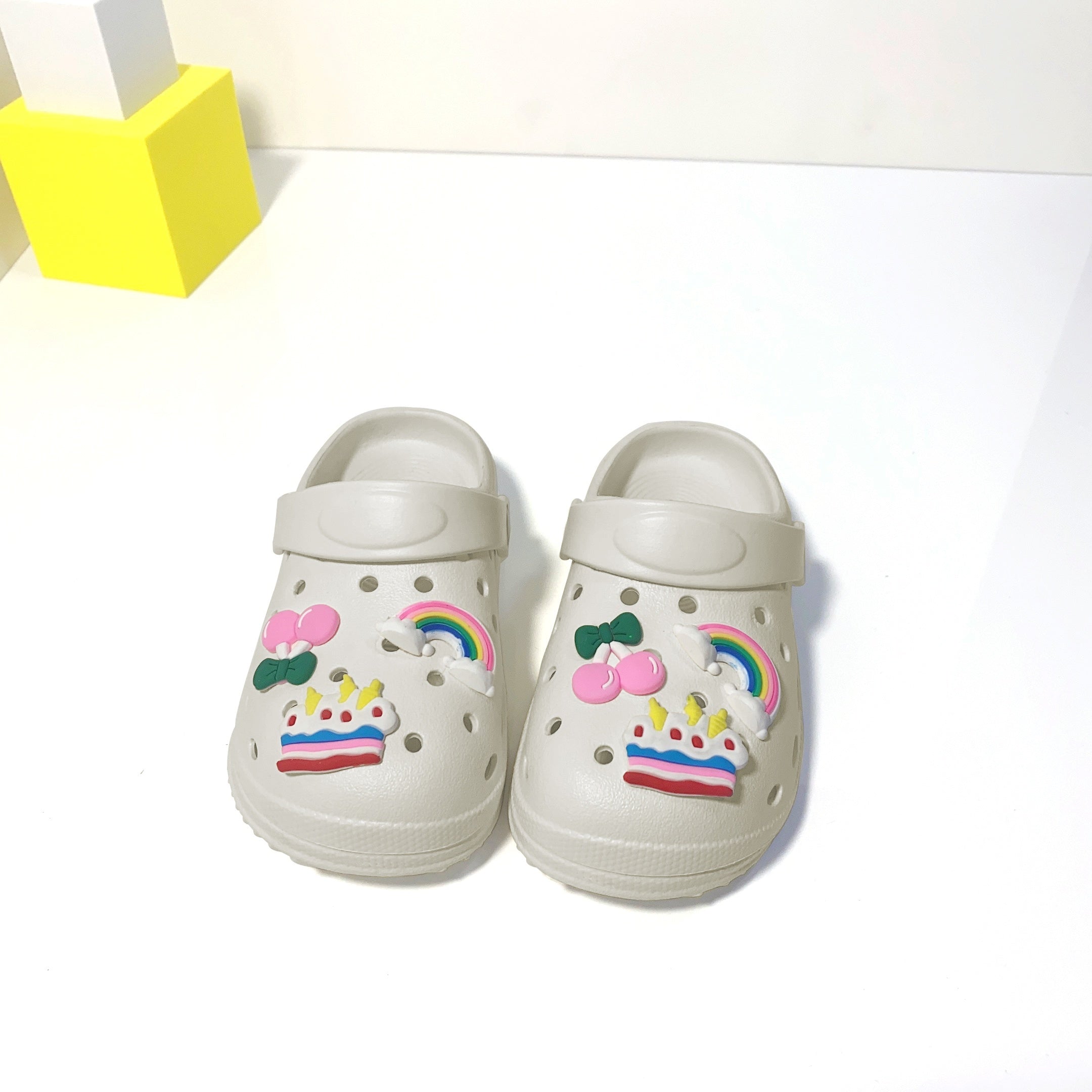 Kid's Cartoon Clog With Charms Non Slip Sandal Slippers