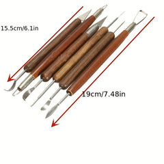 6pcs Cermaic Sculpting Tools Pottery Woodwork Sculpting Tool Kit