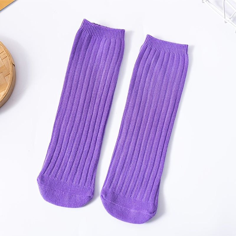 Kids Rainbow Socks Stacking Crew Socks