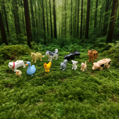 Animal Accessories Set for Small Particle Building Blocks - Farmyard Animals
