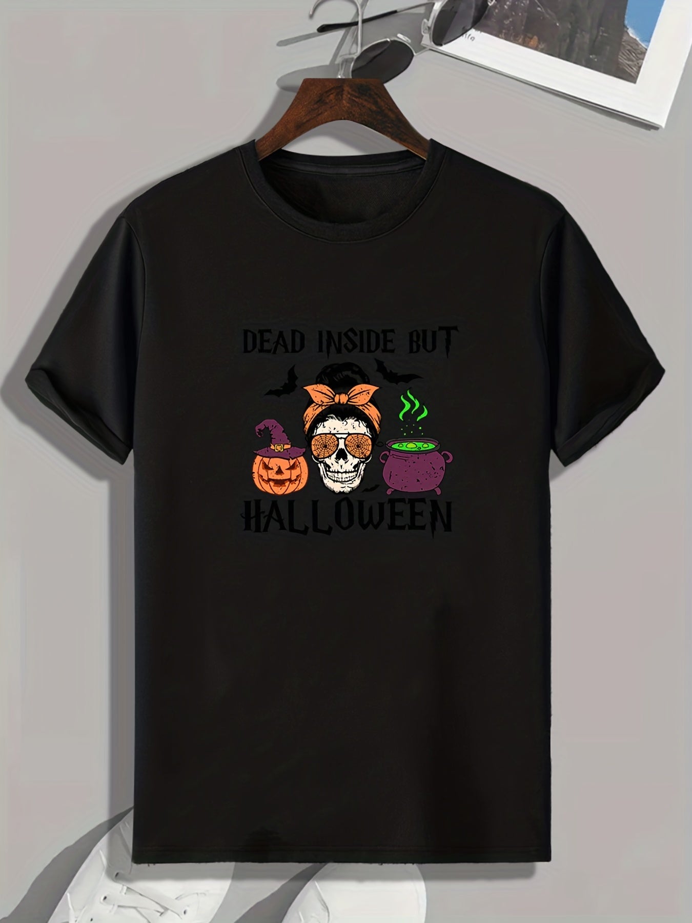 Halloween Pattern Print Men's Sports T shirt