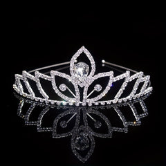Crystal Tiara Queen Crown Bridal Wedding Hair Accessories