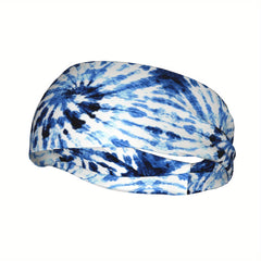 Tie Dye Headband for Men Sports Casual Outfits Halloween Thanksgiving Cam