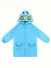 Boys Cartoon Animal Pattern Raincoat Kids Stylish Waterproof Clothes