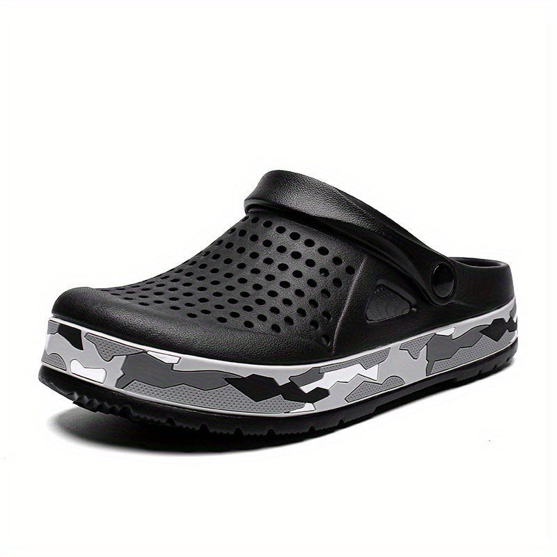 Men's Lightweight Comfy Clogs Hollow Out Non Slip Garden Shoes Summer