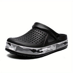 Men's Lightweight Comfy Clogs Hollow Out Non Slip Garden Shoes Summer