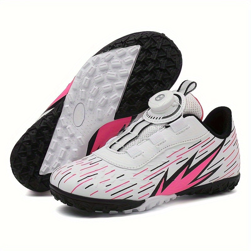 Boy's Turf Football Boots Rotating Buckle TF Soccer Cleats