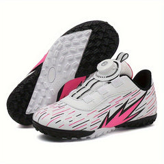 Boy's Turf Football Boots Rotating Buckle TF Soccer Cleats