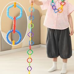 Colorful Geometric Plastic Baby Toys Set - Early Childhood Educational Grasping