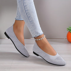 Women's Breathable Slip On Walking Shoes Lightweight Flat Shoes