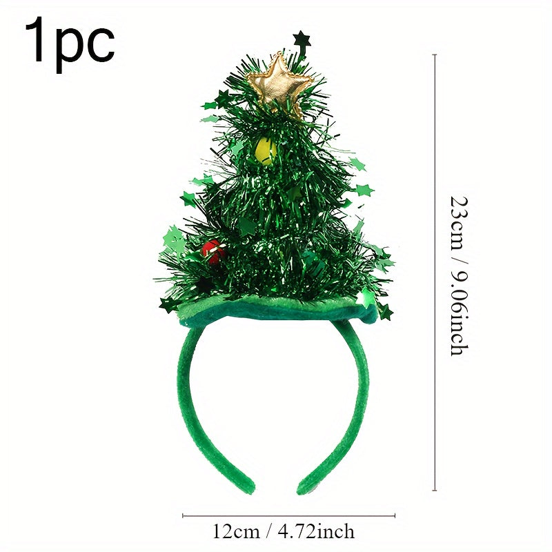 Christmas Tree Hair Hoop Christmas Party Decorations Year Prom Headwear