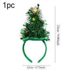 Christmas Tree Hair Hoop Christmas Party Decorations Year Prom Headwear