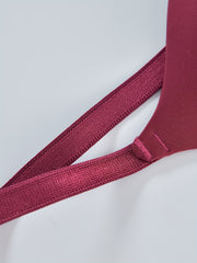 3pcs Solid T-Shirt Bras Comfy & Breathable Push-Up Bra Women's Lingerie