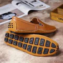 Men's Minimalist Loafers Stitched Comfy Casual Shoes