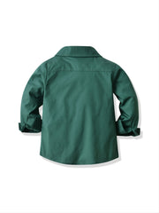 Boys' Solid Long Sleeve Shirt