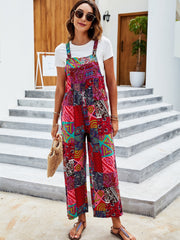 Wide Leg Overall Jumpsuit for Women