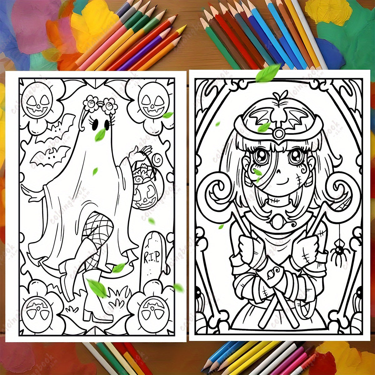 Deluxe Creepy Portrait Painting Coloring Book - Upgraded Edition