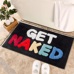 1pc Letter Absorbent Non slip Bathroom Floor Mat