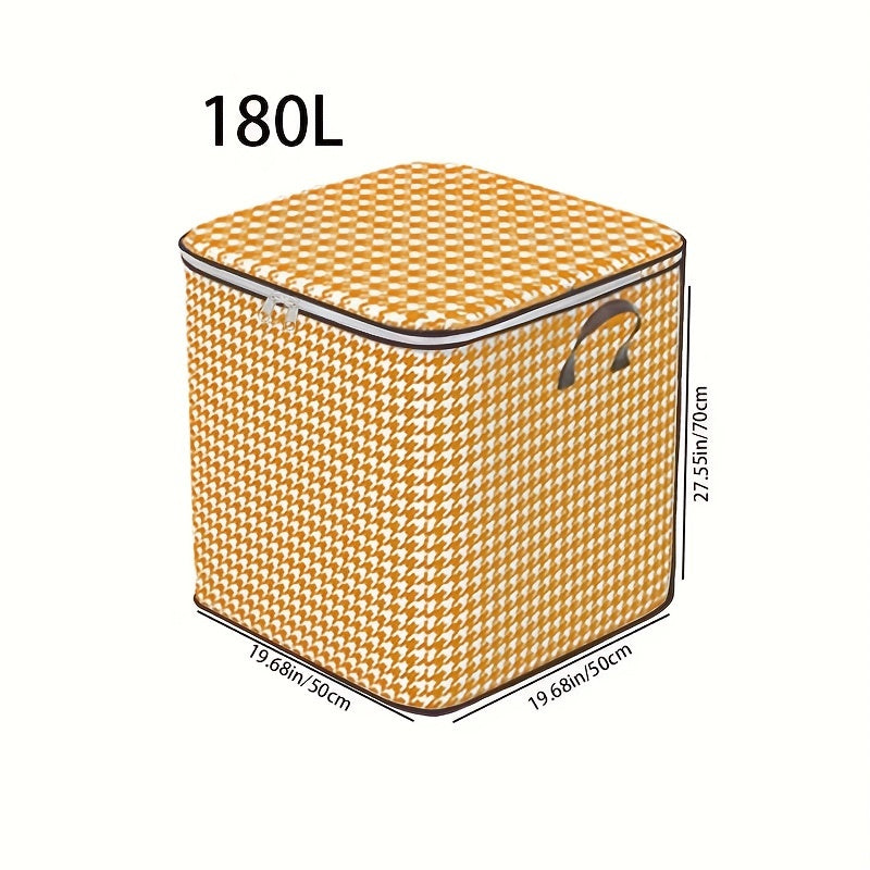 Orange Large Capacity Clothing Storage Bag Foldable Dustproof Bag