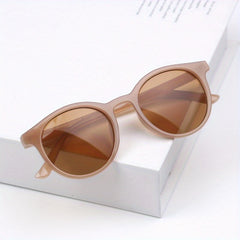 Kids Round Frame Sunglasses UV Protection Glasses For Girls And Boys