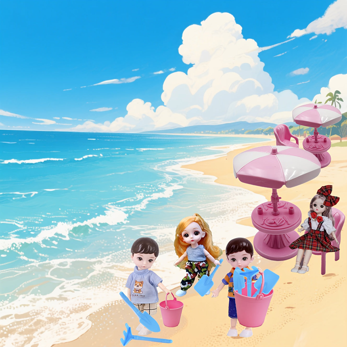 7pcs Beach Leisure Play Toys Set
