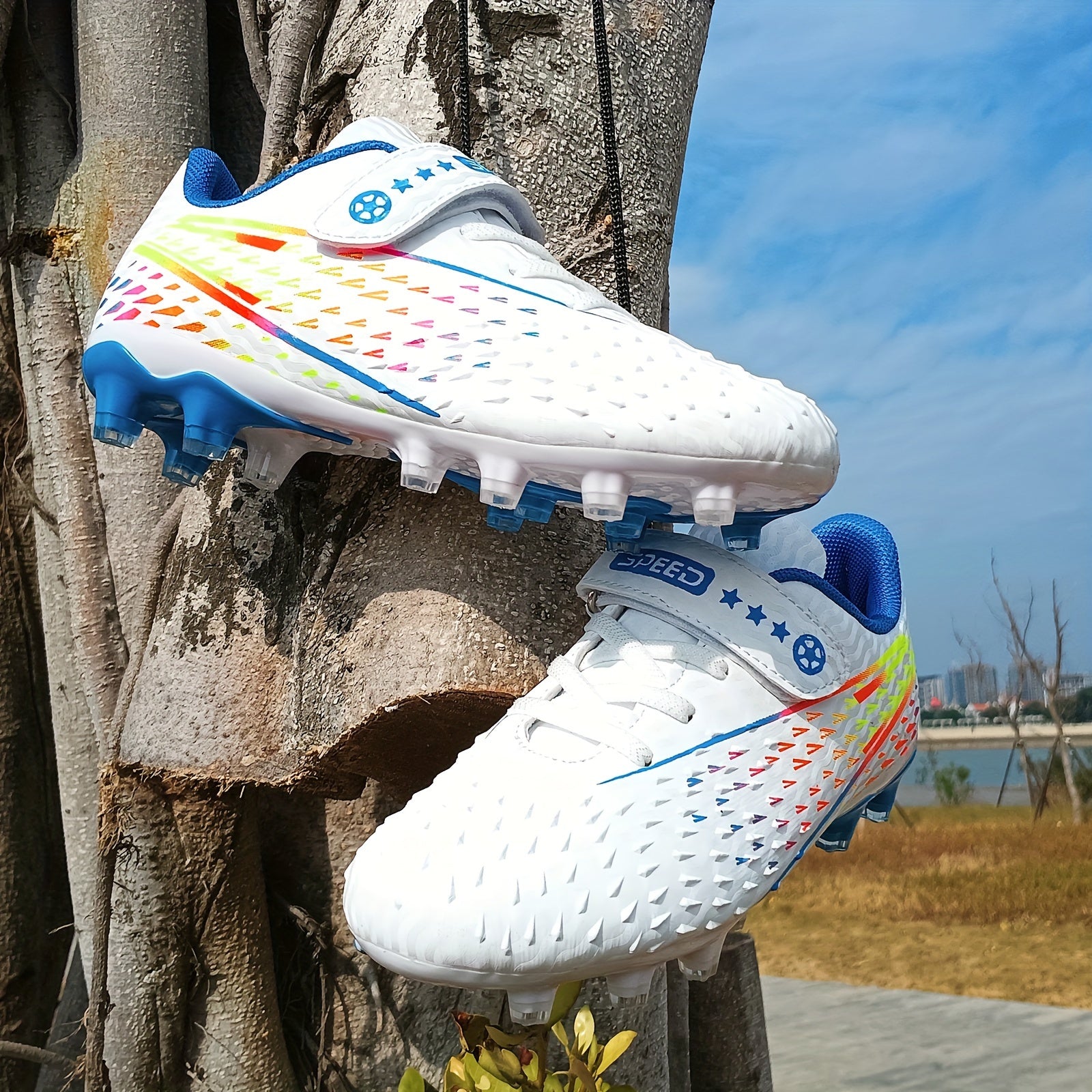 Boy's Non Slip Football Cleat With Spikes Professional Outdoor Soccer Cleats