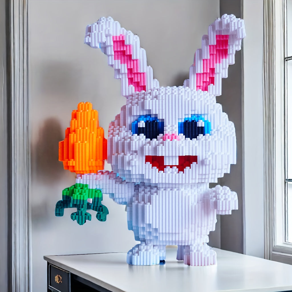 4201pcs Bunny Building Blocks Set DIY Tabletop Display for Thanksgiving
