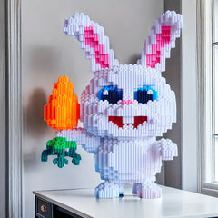 4201pcs Bunny Building Blocks Set DIY Tabletop Display for Thanksgiving