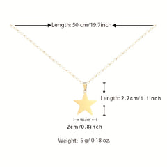Girls' Stars Necklace Fairy Lucky Symbol Blessing Jewelry