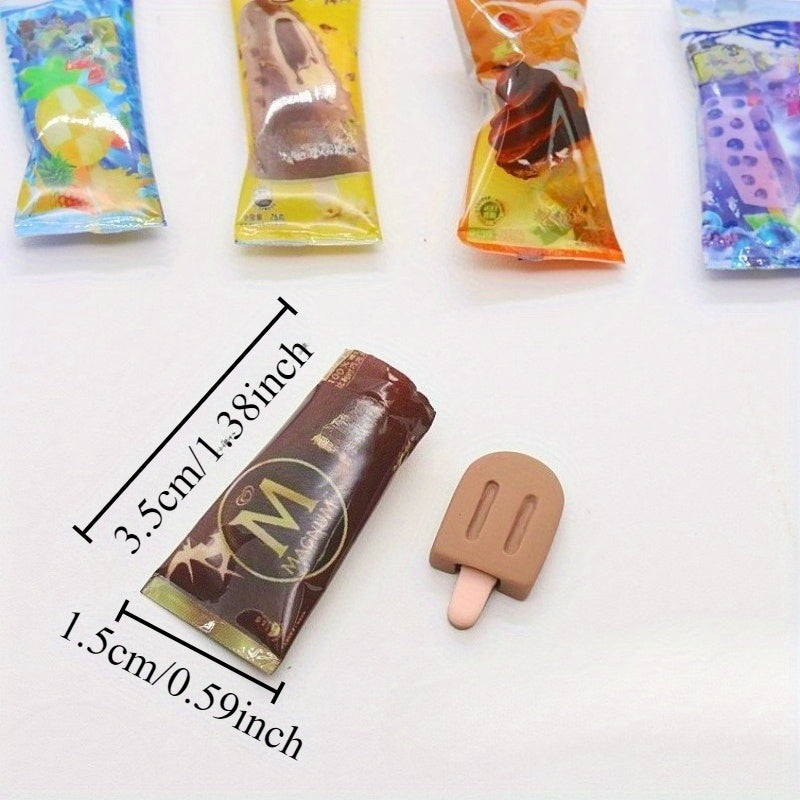 Ice Cream Shop Playset with Cones & Scoops for Dollhouse Pretend Play
