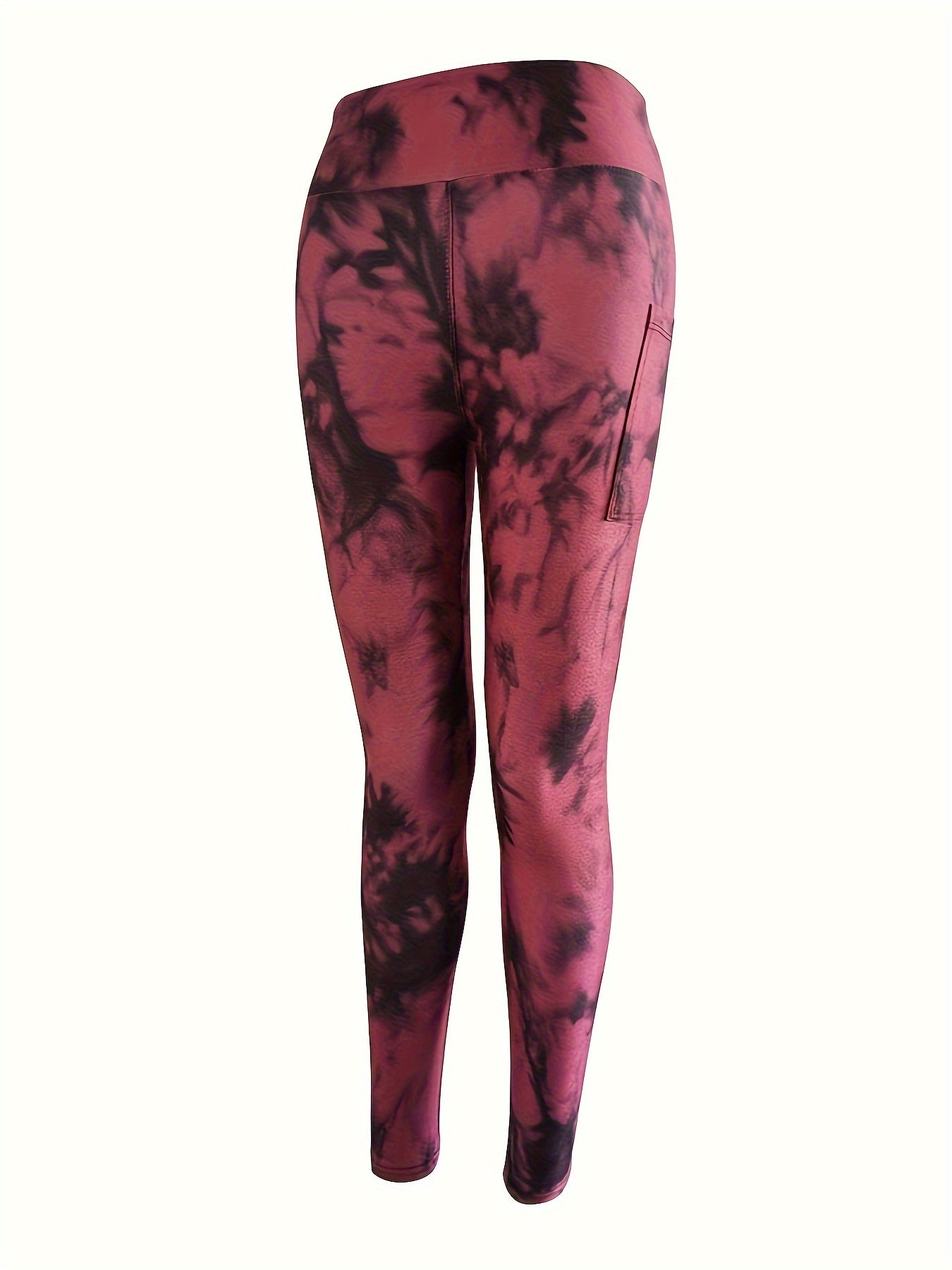 6Pcs Tie Dye Yoga Pants Tummy Control With Pocket Athletic Leggings Women