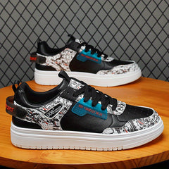 Anime Print Skate Shoes Non Slip Sneakers for Men