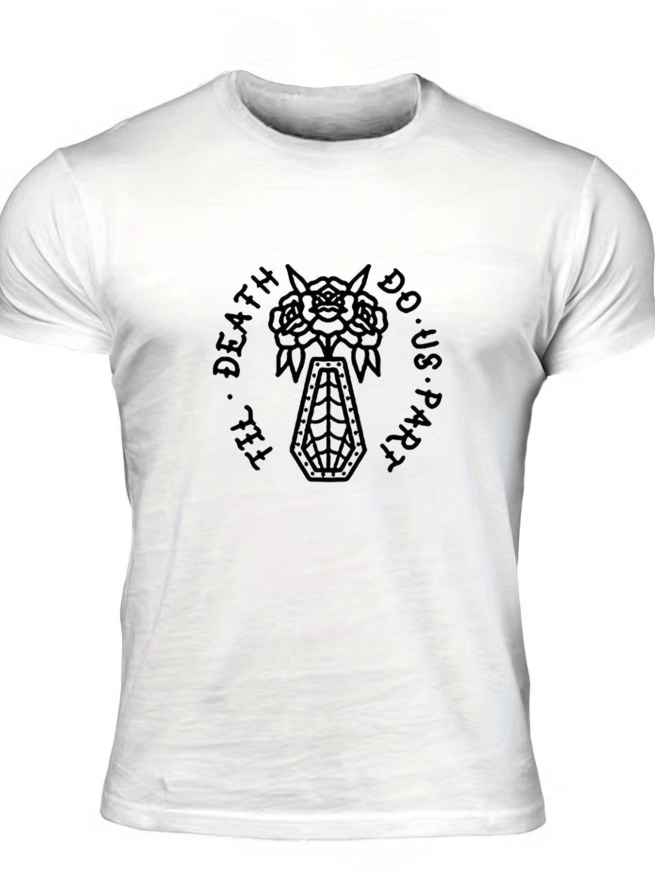 Men's Death Do Us Part Tee Shirt, Crew Neck, Casual Fit