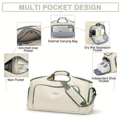 Women's Large Capacity Duffels Bag Outdoor Sports Fitness Swimming Bag