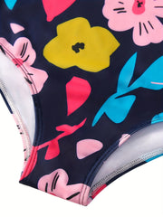 Girls Long Sleeve One Piece Swimsuit Beach Sun Protection