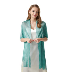Women's Party Shawls with Golden and Silver Thread - Warm Scarf
