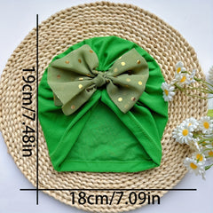 Soft Bowtie Baby Hat for Newborns Spring Summer Thin Headband
