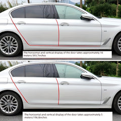 1PC Car Door Edge Guards Rubber Sealing Protection Strip Anti Scratch