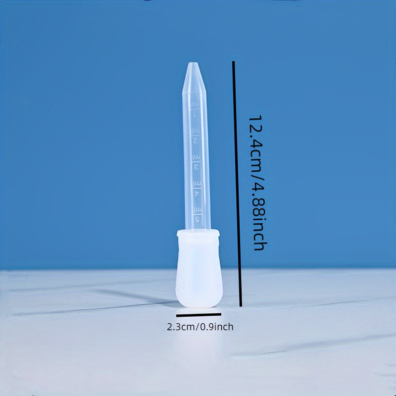 Clear Silicone Dropper 5ml Graduated Pipette Liquid Food Dropper