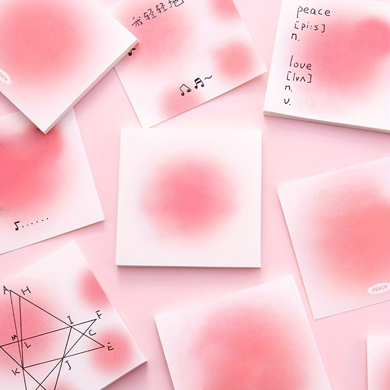 50 Sheets Gradient Pink Series Sticky Notes Memo Pad