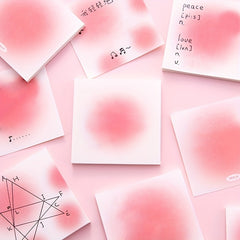 50 Sheets Gradient Pink Series Sticky Notes Memo Pad