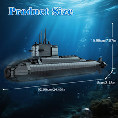 Military Type 094 Nuclear Submarine Building Blocks Set