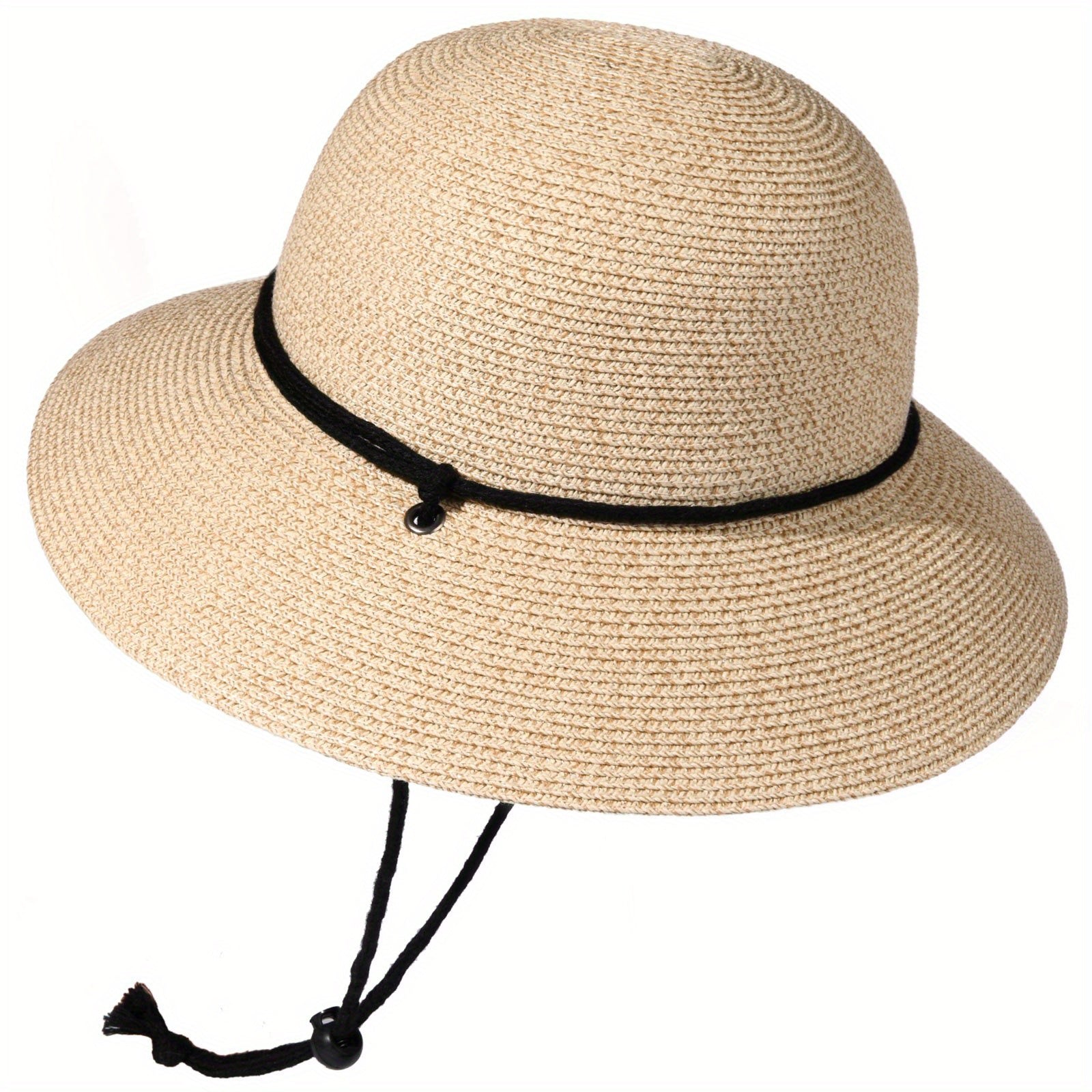 Wide Brim Sun Hat With Wind Lanyard Classic Summer