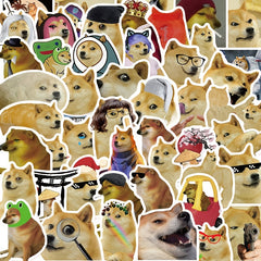50pcs Funny God Annoys Dogs Waterproof Stickers DIY Materials