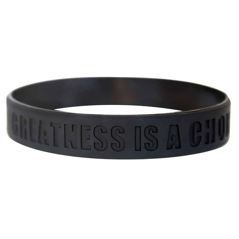 4PCS Rubber Wristband Bracelet Sports Bracelet