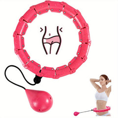 Adjustable Smart Weighted Hoola Exercise Hoop for Adults & Kids